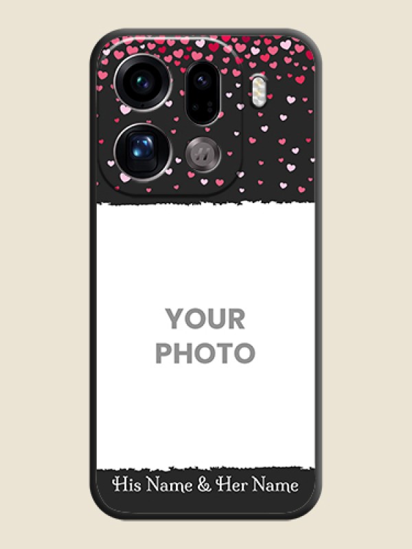 Custom Fall in Love with Your Partner on Photo On Space Black Custom Soft Matte Mobile Back Cover - Oppo Find X9 Pro 5G - alternate view