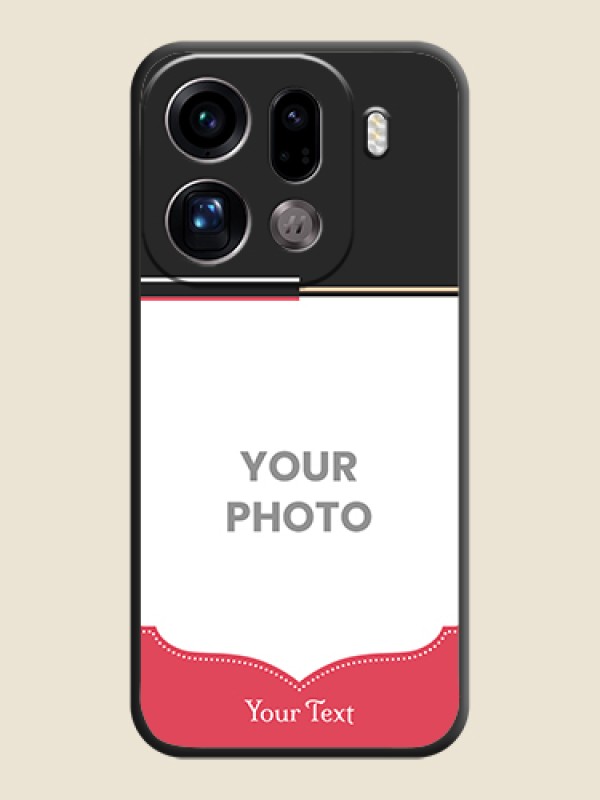 Custom Classic Plain Design with Name On Space Black Custom Soft Matte Mobile Back Cover - Oppo Find X9 Pro 5G - alternate view