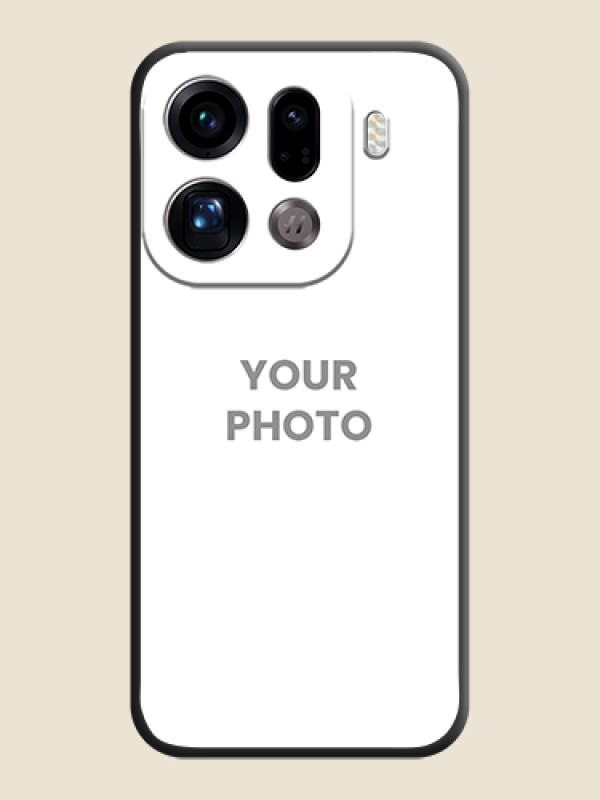 Custom Full Single Pic Upload On Space Black Custom Soft Matte Mobile Back Cover - Oppo Find X9 Pro 5G - alternate view