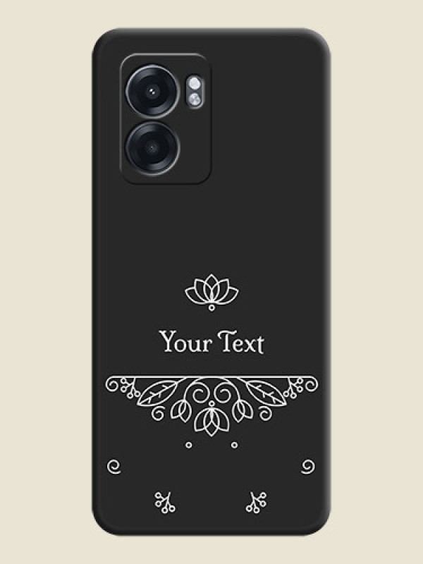 Custom Lotus Garden Custom Text On Space Black Personalized Soft Matte Phone Covers -Oppo K10 5G - alternate view