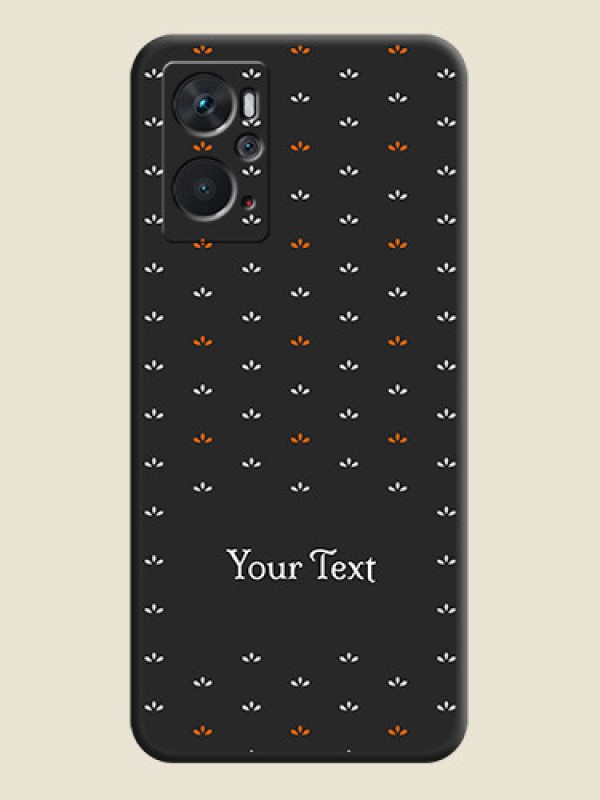 Custom Simple Pattern With Custom Text On Space Black Personalized Soft Matte Phone Covers -Oppo K10 - alternate view