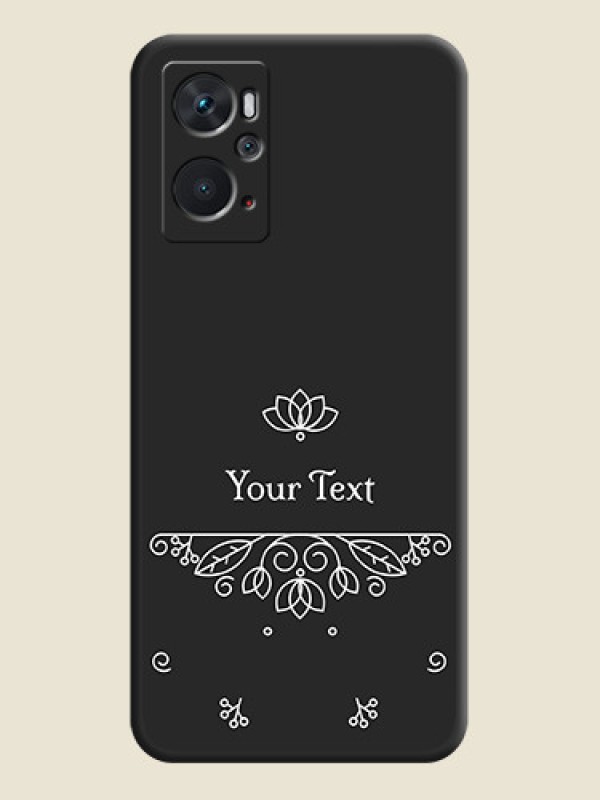 Custom Lotus Garden Custom Text On Space Black Personalized Soft Matte Phone Covers -Oppo K10 - alternate view