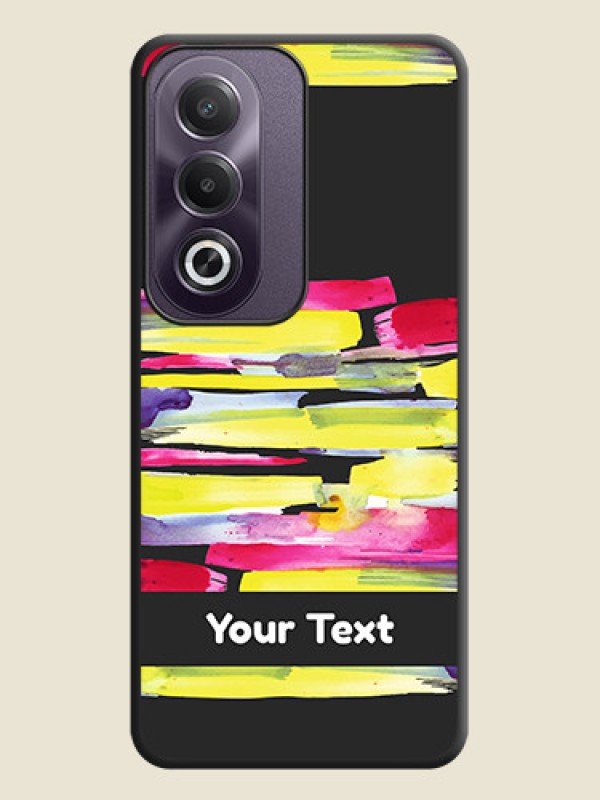 Custom Brush Coloured On Space Black Custom Soft Matte Mobile Back Cover - Oppo K12x 5G - alternate view