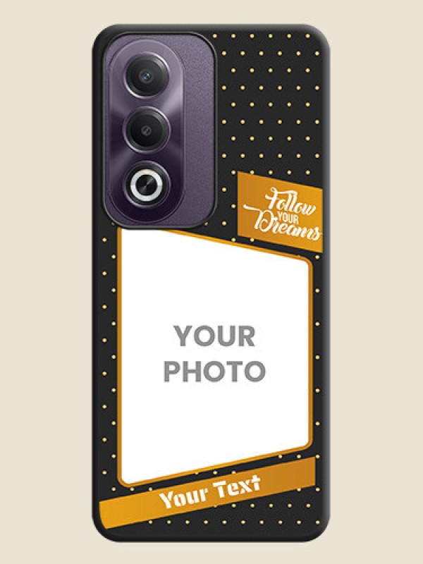 Custom Follow Your Dreams with White Dots On Space Black Custom Soft Matte Mobile Back Cover - Oppo K12x 5G - alternate view