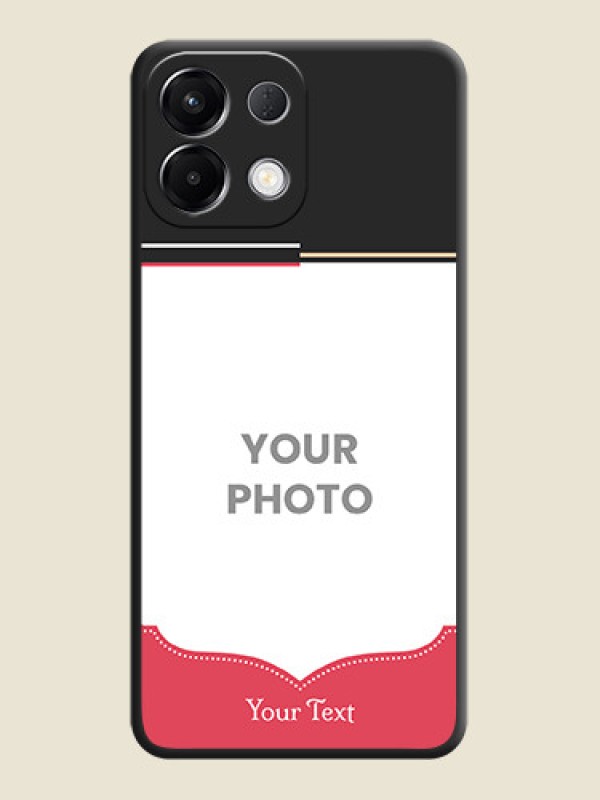 Custom Classic Plain Design with Name On Space Black Custom Soft Matte Mobile Back Cover - Oppo K13 5G - alternate view