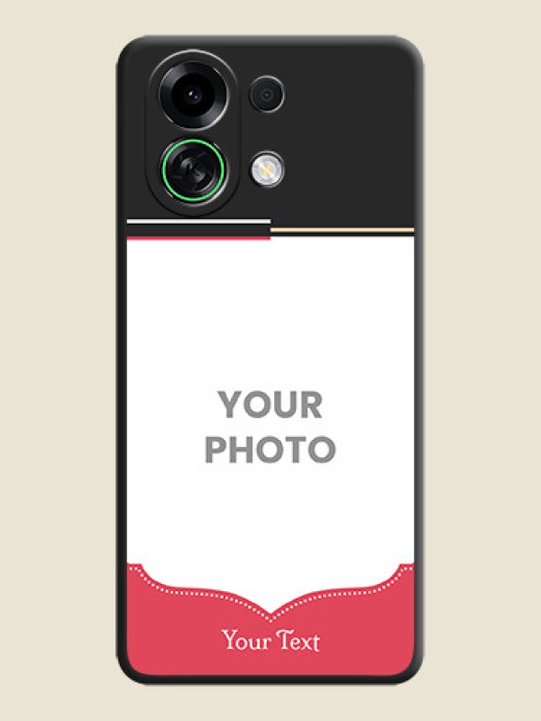 Custom Classic Plain Design with Name On Space Black Custom Soft Matte Mobile Back Cover - Oppo K13 Turbo 5G - alternate view