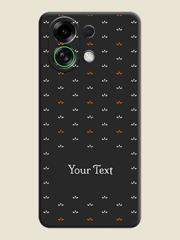 Custom Simple Pattern With Custom Text On Space Black Custom Soft Matte Mobile Back Cover - Oppo K13 Turbo 5G - alternate view