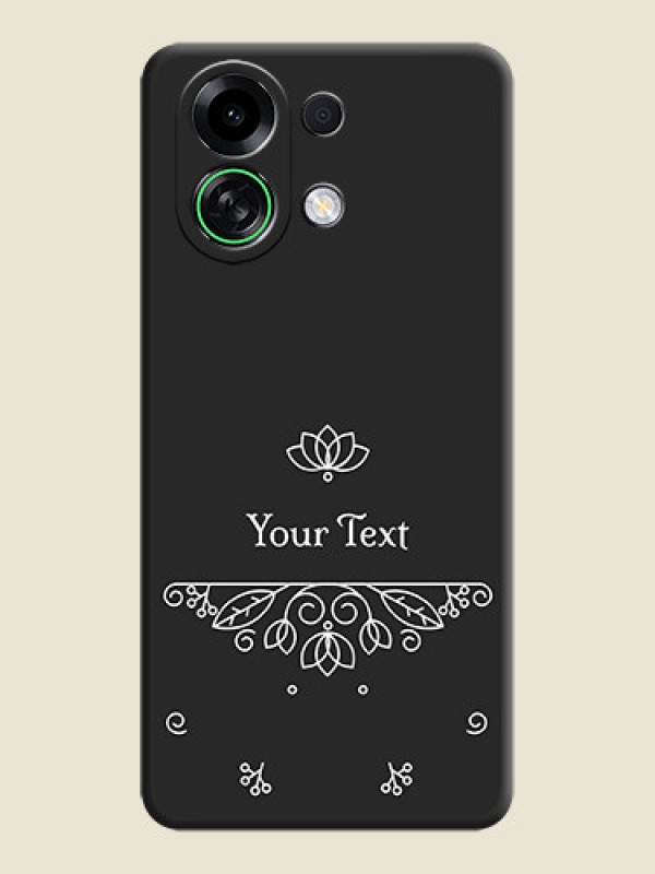 Custom Lotus Garden Custom Text On Space Black Custom Soft Matte Mobile Back Cover - Oppo K13 Turbo 5G - alternate view
