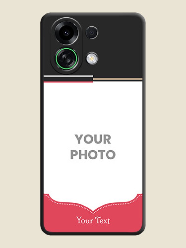 Custom Classic Plain Design with Name On Space Black Custom Soft Matte Mobile Back Cover - Oppo K13 Turbo Pro 5G - alternate view