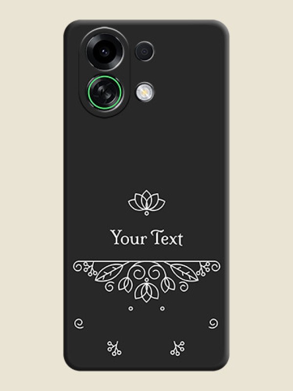 Custom Lotus Garden Custom Text On Space Black Custom Soft Matte Mobile Back Cover - Oppo K13 Turbo Pro 5G - alternate view
