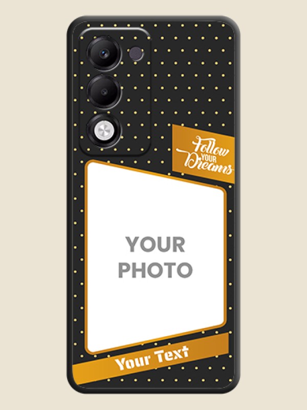 Custom Follow Your Dreams with White Dots On Space Black Custom Soft Matte Mobile Back Cover - Oppo k13x 5G - alternate view