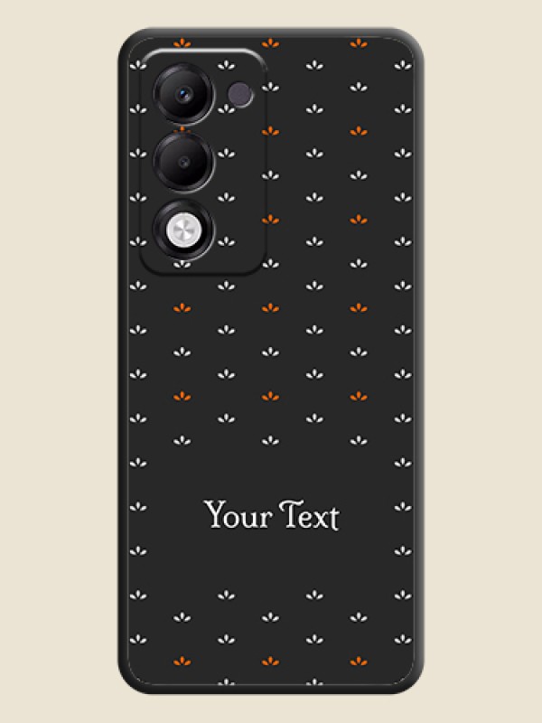 Custom Simple Pattern With Custom Text On Space Black Custom Soft Matte Mobile Back Cover - Oppo k13x 5G - alternate view