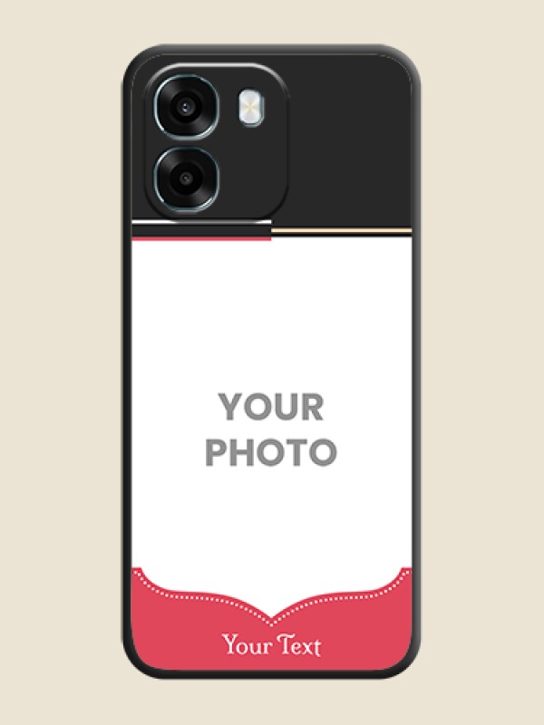 Custom Classic Plain Design with Name On Space Black Custom Soft Matte Mobile Back Cover - Oppo K14 5G - alternate view