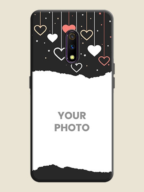 Custom Love Hangings with Splash Wave Picture on Space Black Custom Soft Matte Phone Back Cover - Oppo K3 - alternate view