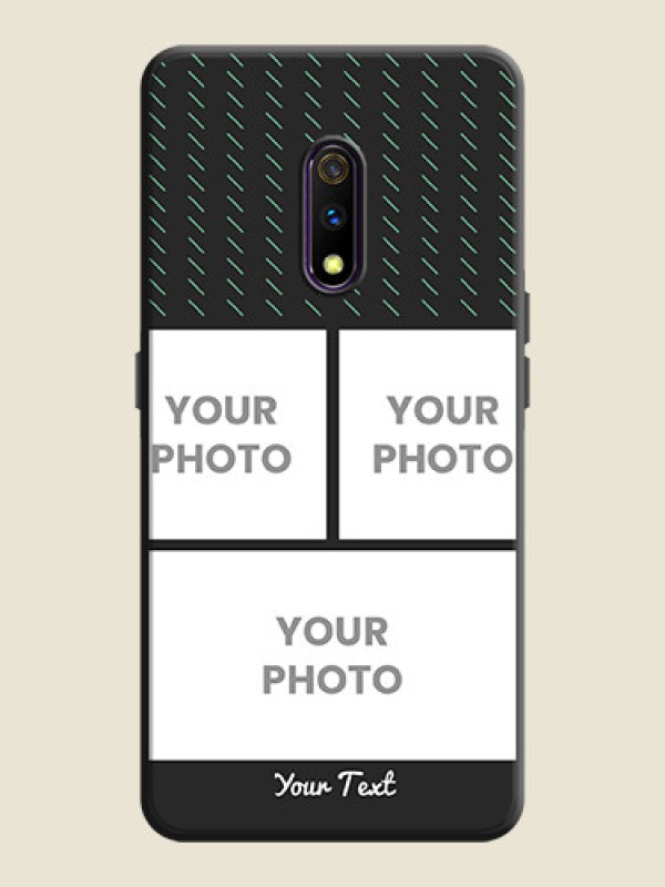 Custom Cross Dotted Pattern with 2 Image Holder  on Personalised Space Black Soft Matte Cases - Oppo K3 - alternate view