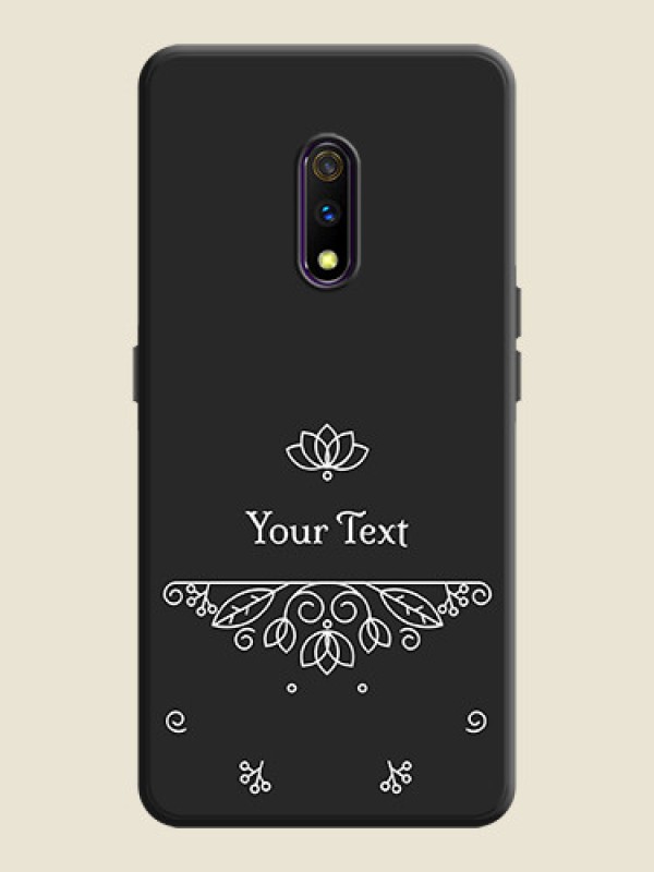 Custom Lotus Garden Custom Text On Space Black Personalized Soft Matte Phone Covers -Oppo K3 - alternate view