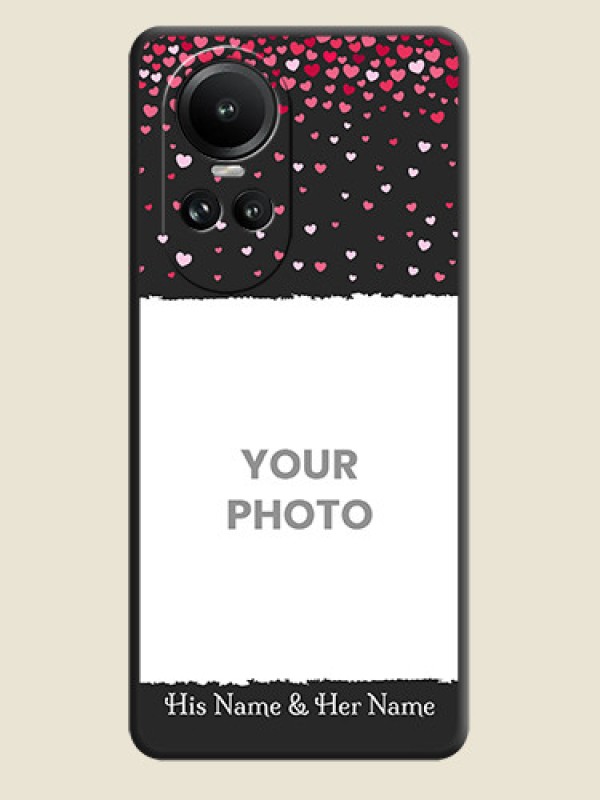 Custom Fall in Love with Your Partner - Photo on Space Black Soft Matte Phone Cover - Reno 10 5G - alternate view