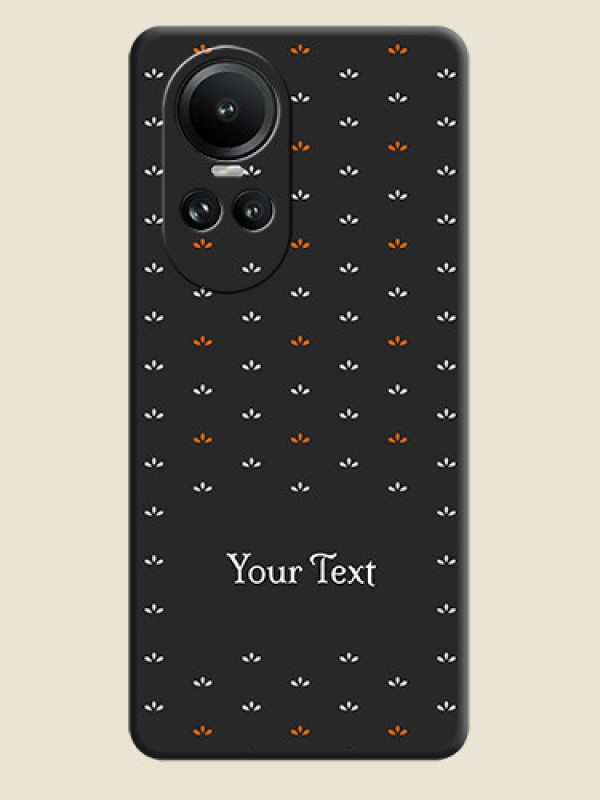 Custom Simple Pattern With Custom Text On Space Black Personalized Soft Matte Phone Covers - Reno 10 Pro 5G - alternate view