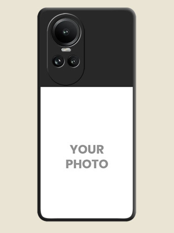 Custom Image Upload With Space Black Color On Custom Soft Matte Mobile Back Cover - Oppo Reno 10 Pro 5G - alternate view
