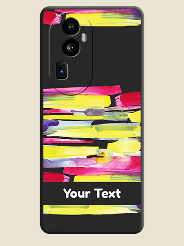 Custom Brush Coloured on Space Black Personalized Soft Matte Phone Covers - Reno 10 Pro Plus 5G - alternate view
