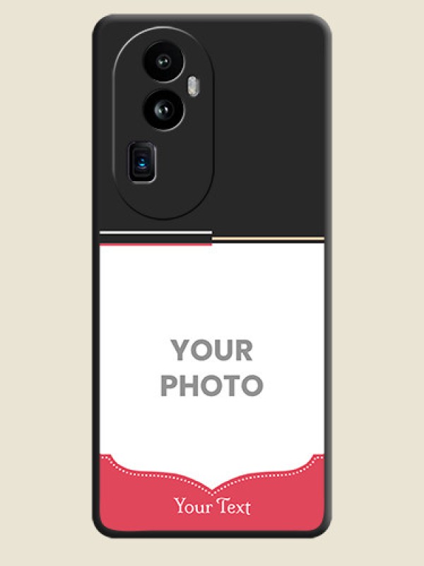 Custom Classic Plain Design with Name - Photo on Space Black Soft Matte Phone Cover - Reno 10 Pro Plus 5G - alternate view