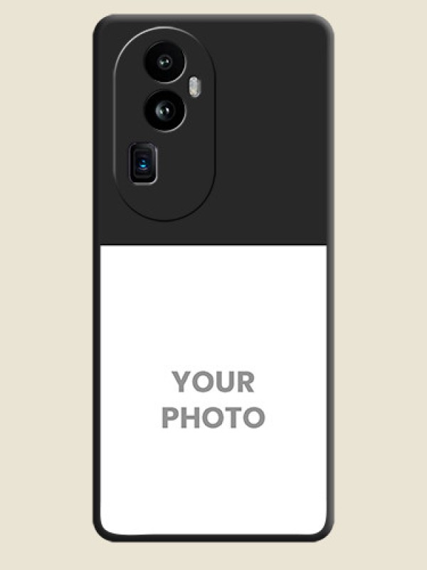 Custom Image Upload With Space Black Color On Custom Soft Matte Mobile Back Cover - Oppo Reno 10 Pro Plus 5G - alternate view