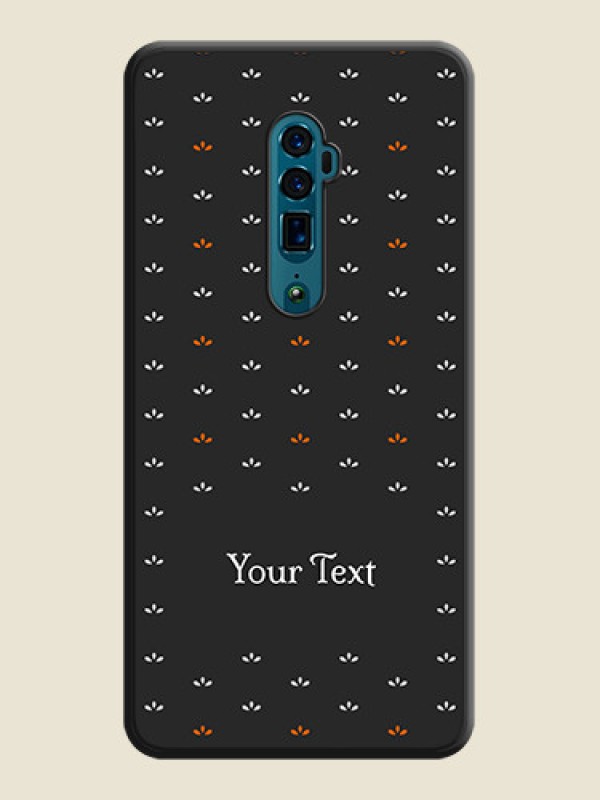 Custom Simple Pattern With Custom Text On Space Black Personalized Soft Matte Phone Covers -Oppo Reno 10X Zoom - alternate view