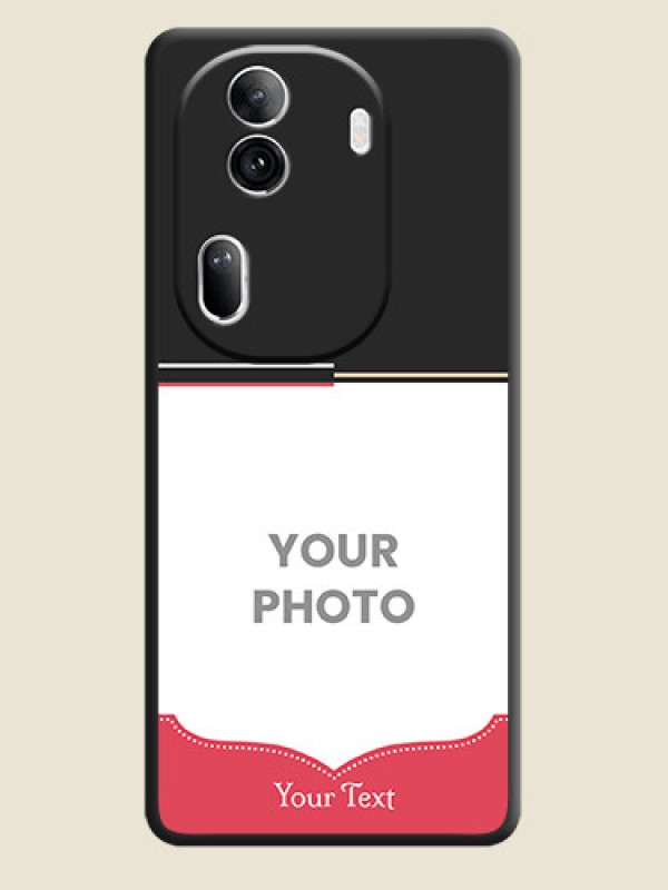 Custom Classic Plain Design with Name - Photo on Space Black Soft Matte Phone Cover - Reno 11 Pro 5G - alternate view