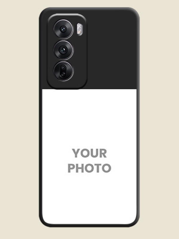 Custom Image Upload With Space Black Color On Custom Soft Matte Mobile Back Cover - Oppo Reno 12 5G - alternate view