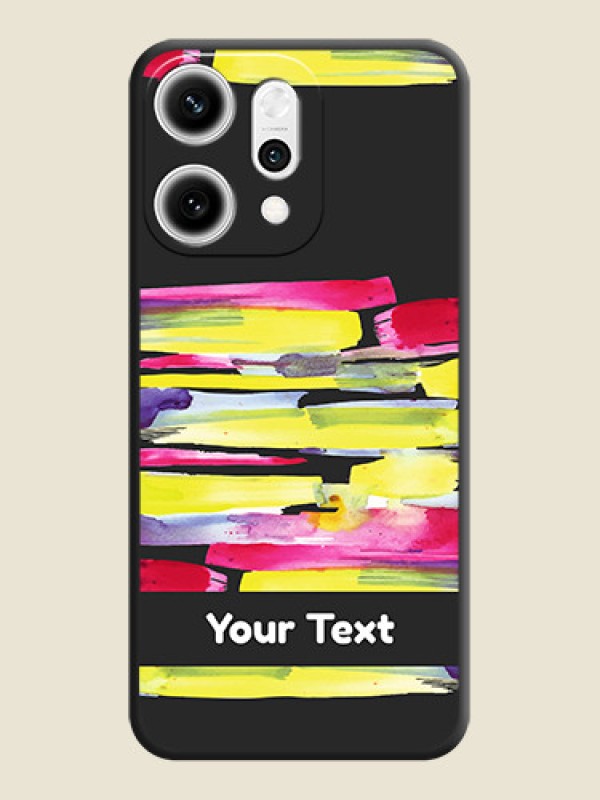 Custom Brush Coloured On Space Black Custom Soft Matte Mobile Back Cover - Oppo Reno 14 Pro 5G - alternate view