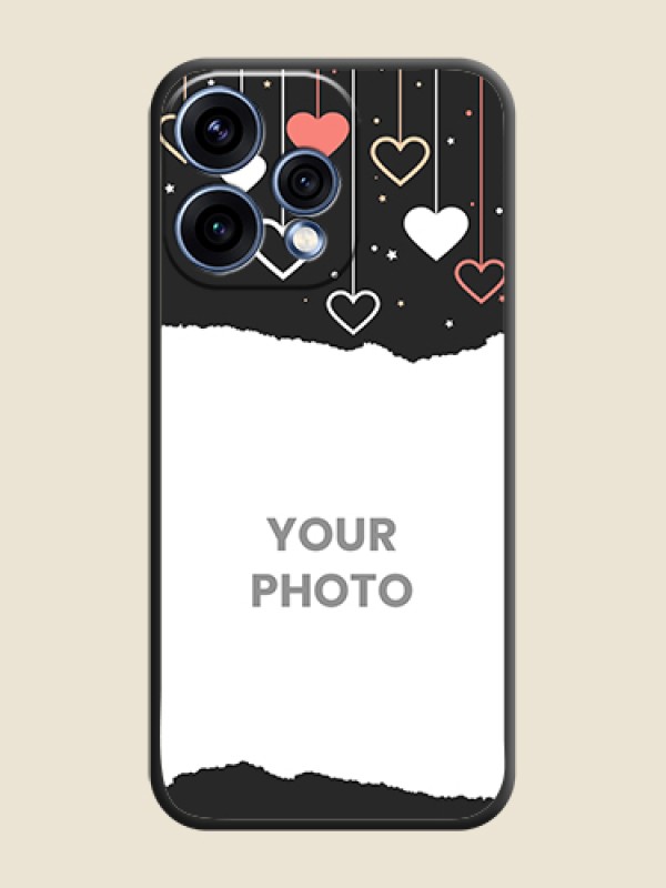 Custom Love Hangings with Splash Wave Picture On Space Black Custom Soft Matte Mobile Back Cover - Oppo Reno 15 5G - alternate view