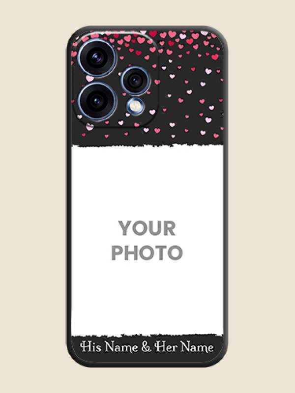 Custom Fall in Love with Your Partner on Photo On Space Black Custom Soft Matte Mobile Back Cover - Oppo Reno 15 5G - alternate view