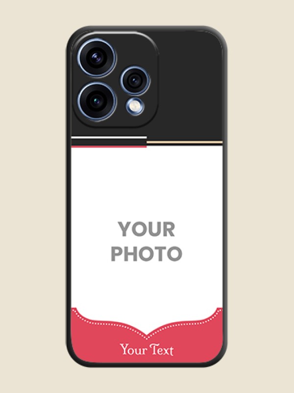 Custom Classic Plain Design with Name On Space Black Custom Soft Matte Mobile Back Cover - Oppo Reno 15 5G - alternate view