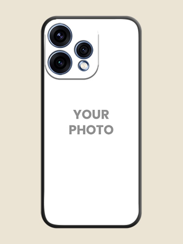 Custom Full Single Pic Upload On Space Black Custom Soft Matte Mobile Back Cover - Oppo Reno 15 5G - alternate view