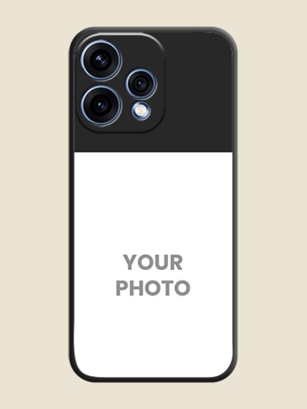 Custom Image Upload With Space Black Color On Custom Soft Matte Mobile Back Cover - Oppo Reno 15 5G - alternate view