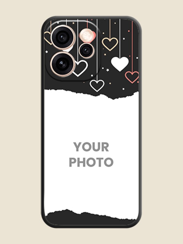 Custom Love Hangings with Splash Wave Picture On Space Black Custom Soft Matte Mobile Back Cover - Oppo Reno 15 Pro 5G - alternate view