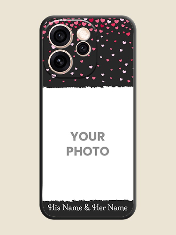 Custom Fall in Love with Your Partner on Photo On Space Black Custom Soft Matte Mobile Back Cover - Oppo Reno 15 Pro Mini 5G - alternate view