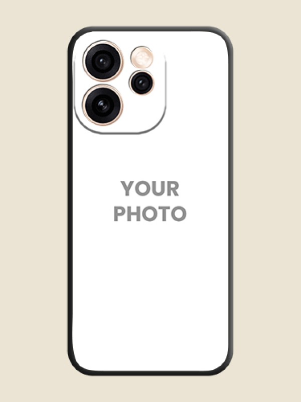 Custom Full Single Pic Upload On Space Black Custom Soft Matte Mobile Back Cover - Oppo Reno 15 Pro Mini 5G - alternate view