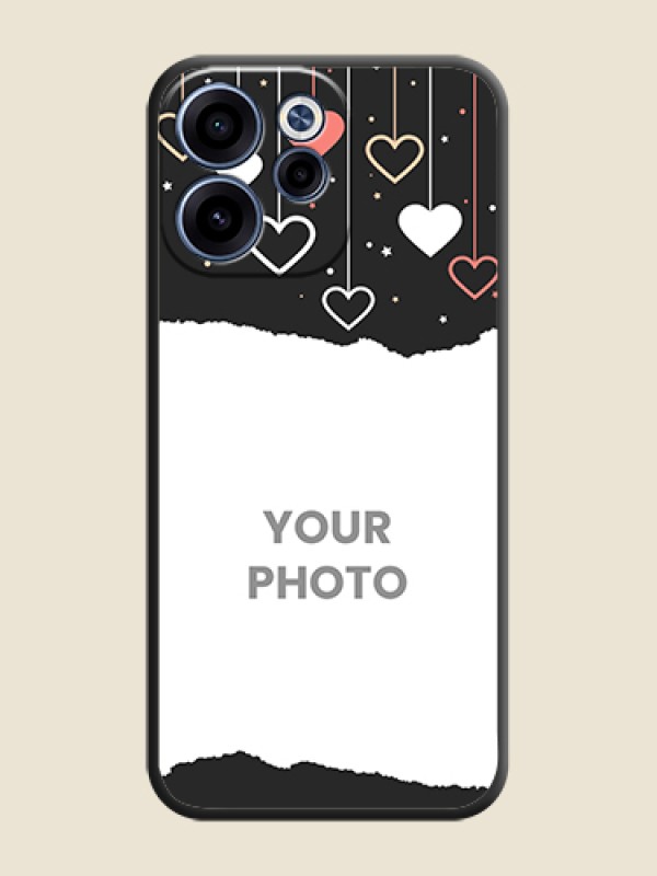 Custom Love Hangings with Splash Wave Picture On Space Black Custom Soft Matte Mobile Back Cover - Oppo Reno 15C 5G - alternate view