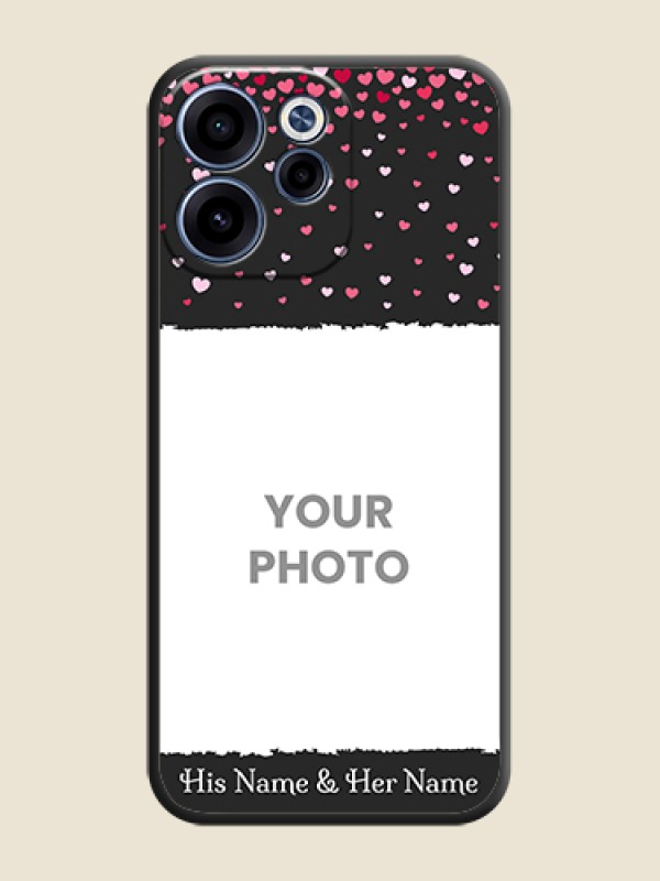 Custom Fall in Love with Your Partner on Photo On Space Black Custom Soft Matte Mobile Back Cover - Oppo Reno 15C 5G - alternate view