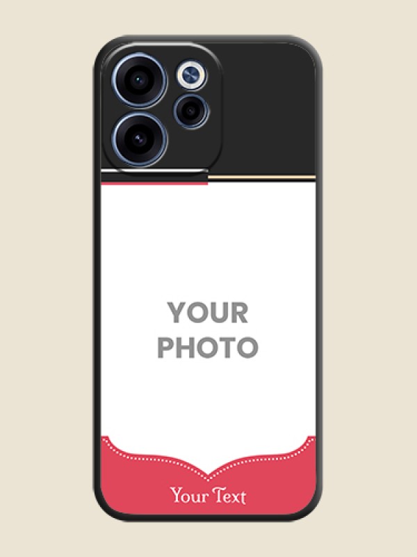 Custom Classic Plain Design with Name On Space Black Custom Soft Matte Mobile Back Cover - Oppo Reno 15C 5G - alternate view