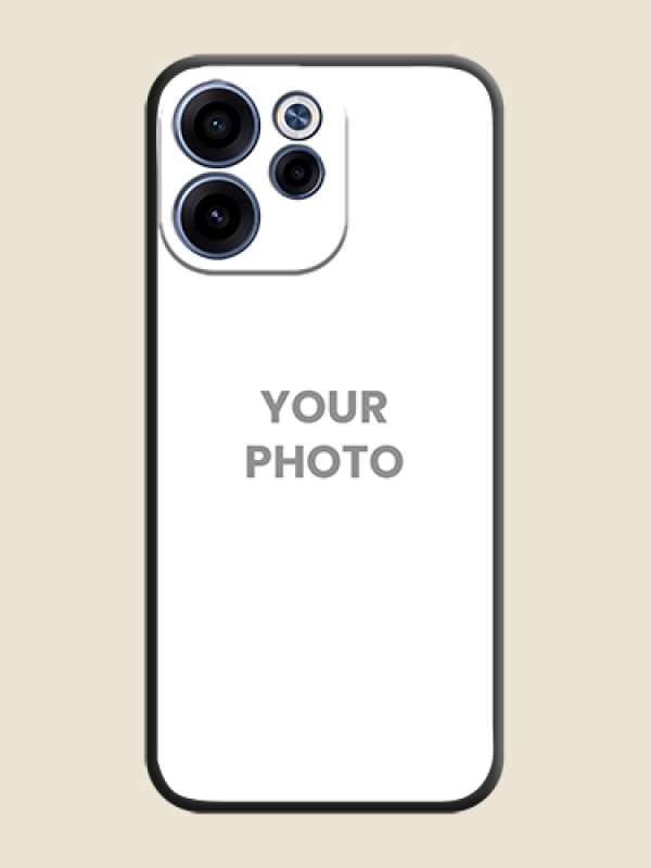 Custom Full Single Pic Upload On Space Black Custom Soft Matte Mobile Back Cover - Oppo Reno 15C 5G - alternate view