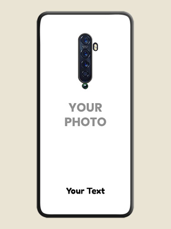 Custom Full Single Pic Upload With Text On Space Black Personalized Soft Matte Phone Covers -Oppo Reno 2 - alternate view