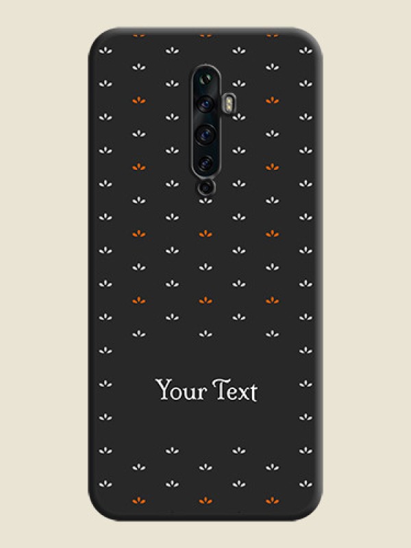 Custom Simple Pattern With Custom Text On Space Black Personalized Soft Matte Phone Covers -Oppo Reno 2Z - alternate view
