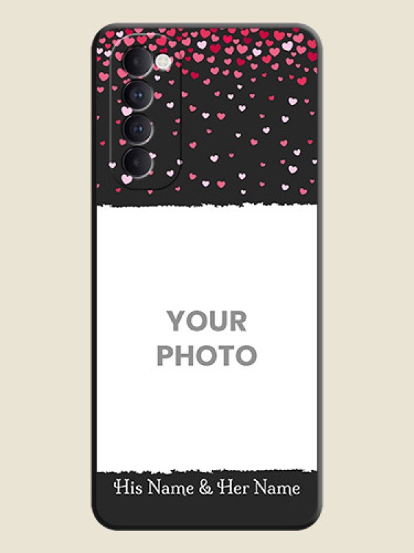 Custom Fall in Love with Your Partner  - Photo on Space Black Soft Matte Phone Cover - Oppo Reno 4 Pro - alternate view