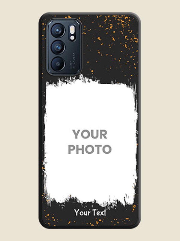 Custom Spray Free Design on Photo on Space Black Soft Matte Phone Cover - Oppo Reno 6 5G - alternate view
