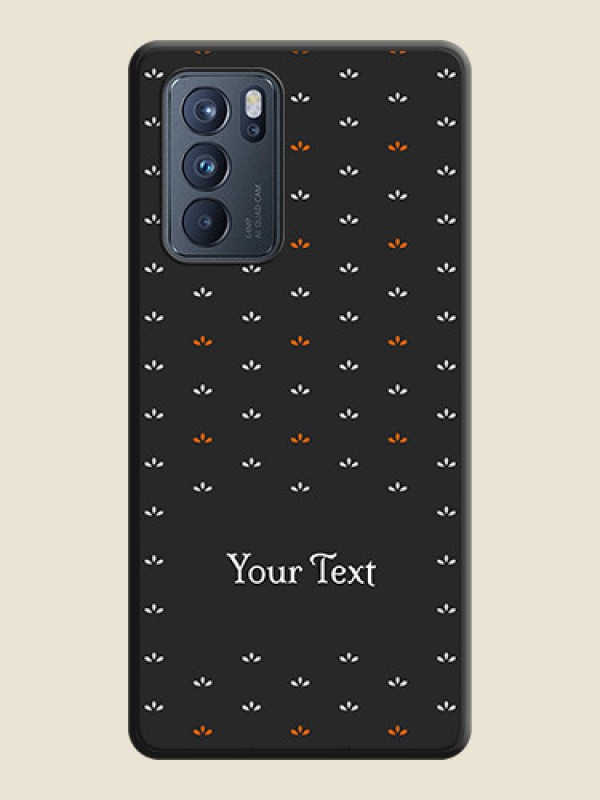 Custom Simple Pattern With Custom Text On Space Black Personalized Soft Matte Phone Covers -Oppo Reno 6 Pro 5G - alternate view