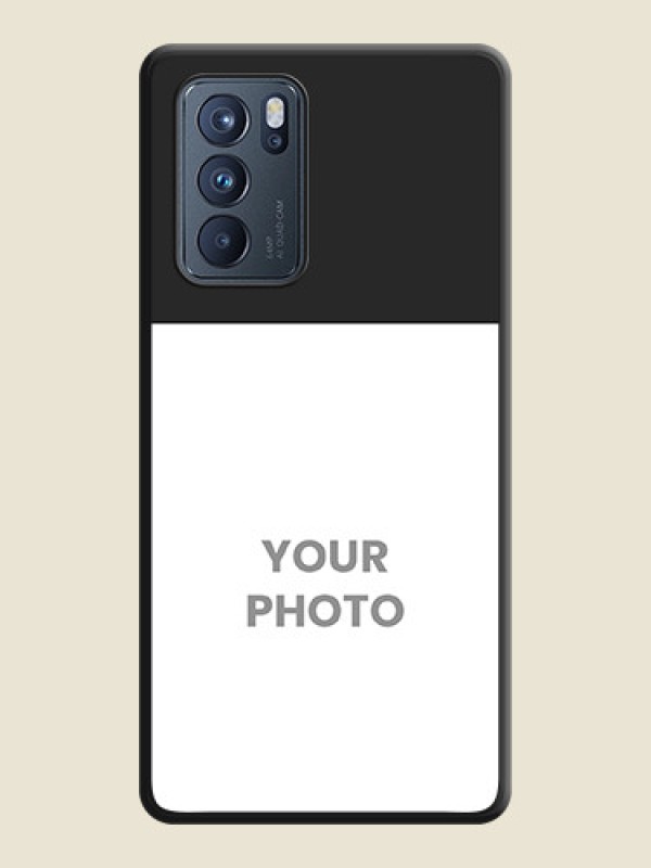 Custom Image Upload With Space Black Color On Custom Soft Matte Mobile Back Cover - Oppo Reno 6 Pro 5G - alternate view