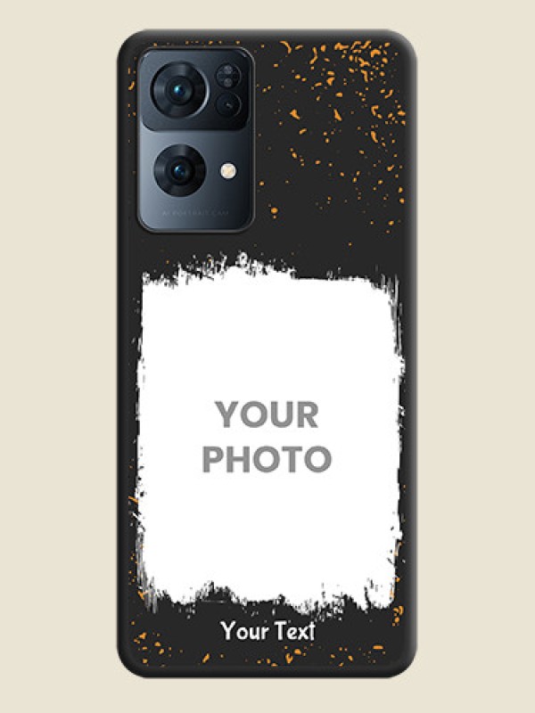 Custom Spray Free Design on Photo on Space Black Soft Matte Phone Cover - Oppo Reno 7 Pro 5G - alternate view