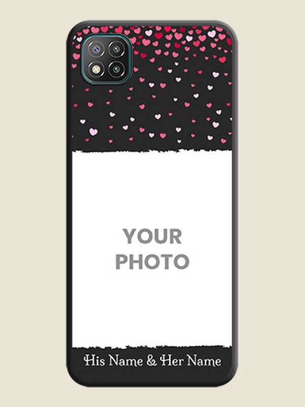 Custom Fall in Love with Your Partner  on Photo on Space Black Soft Matte Phone Cover - Poco C3 - alternate view